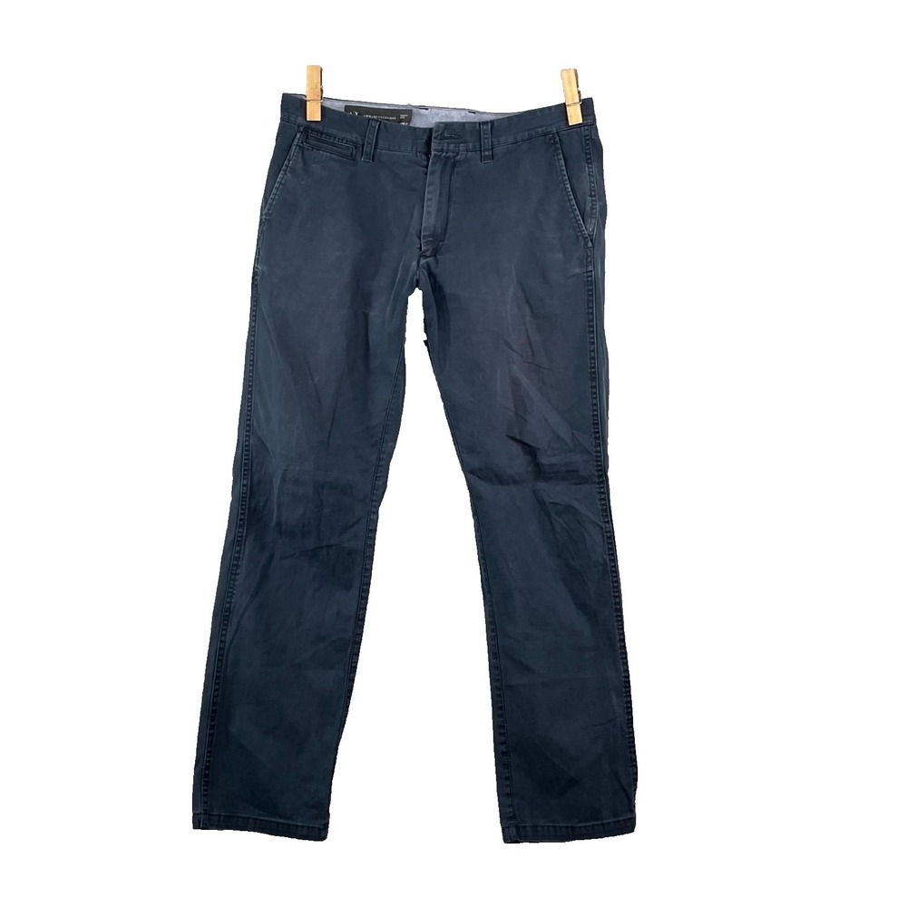 Armani Exchange Chino Pants‎ Mens 34x29* Navy Blue Preppy Academia Streetwear